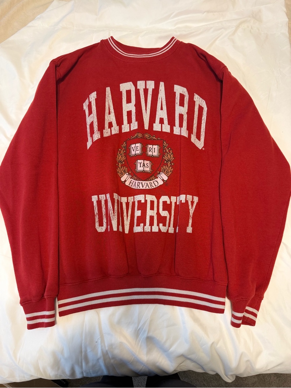 Harvard University Red Crewneck Sweatshirt